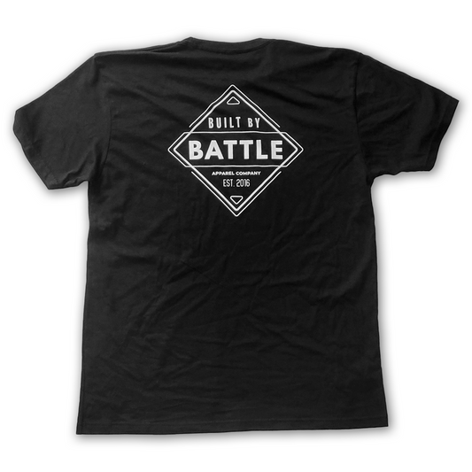 Built By Battle Unisex Diamond T-shirt Black