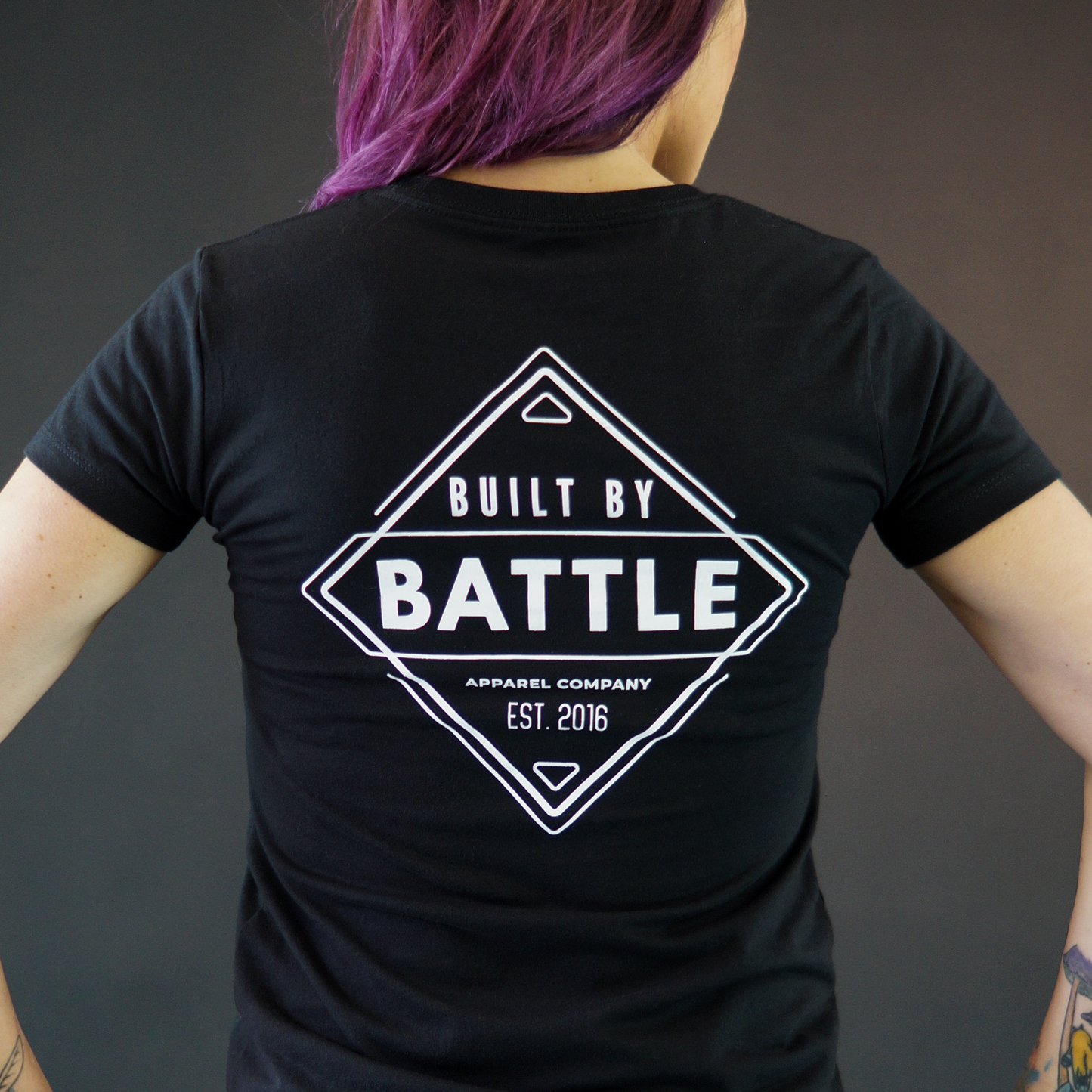 Built By Battle Women's Black Diamond Tee