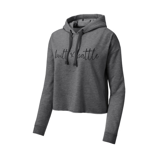 Built by battle crop hoodie