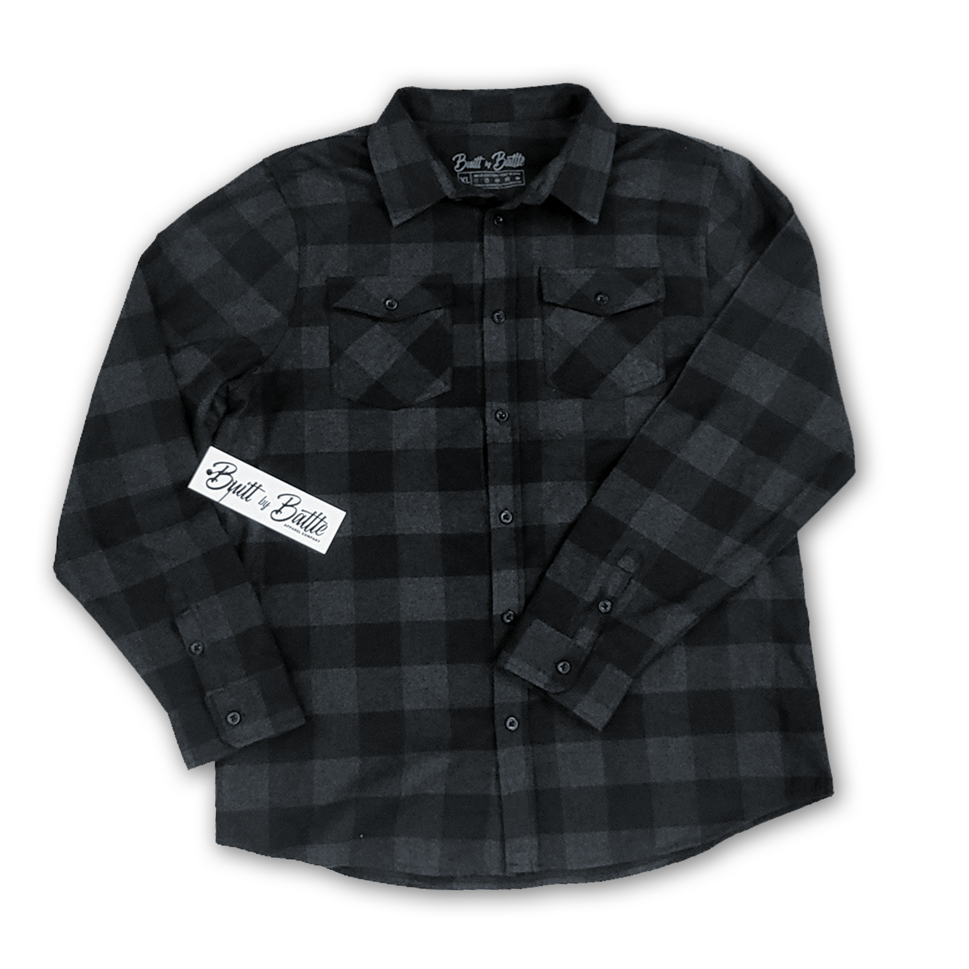 Built By Battle Black Flannel