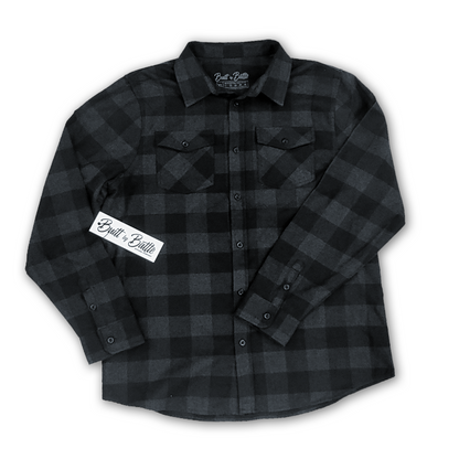 Built By Battle Black Flannel