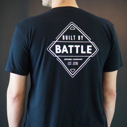 Built By Battle Unisex Diamond T-shirt Black