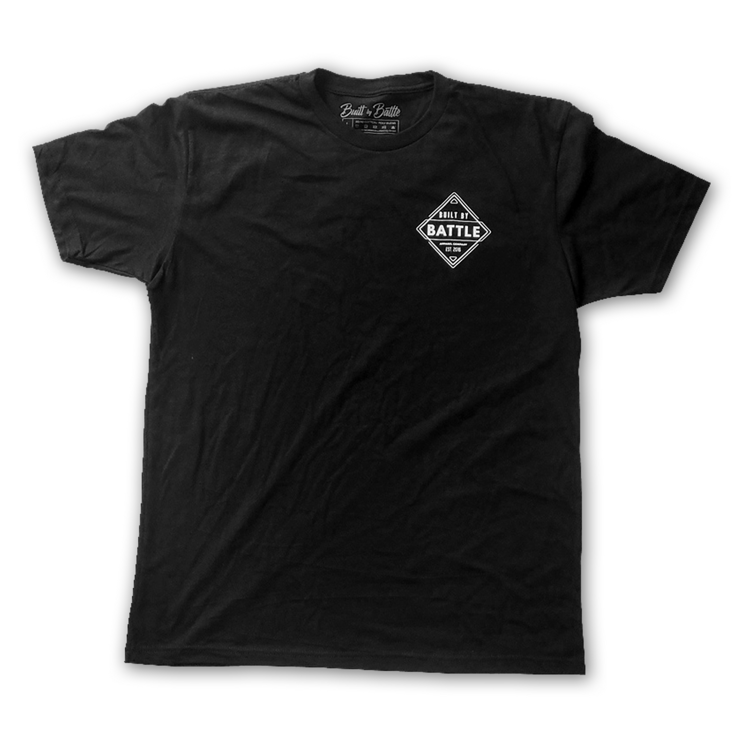 Built By Battle Unisex Diamond T-shirt Black